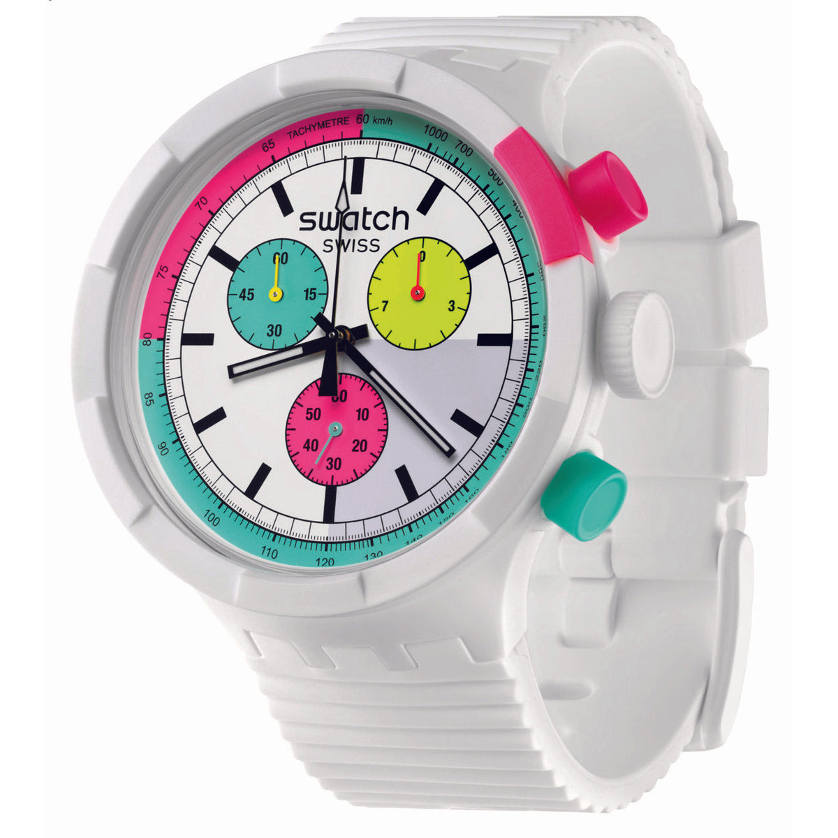 Swatch The Purity Of Neon Unisex Watch SB06W100 from WatchPilot™