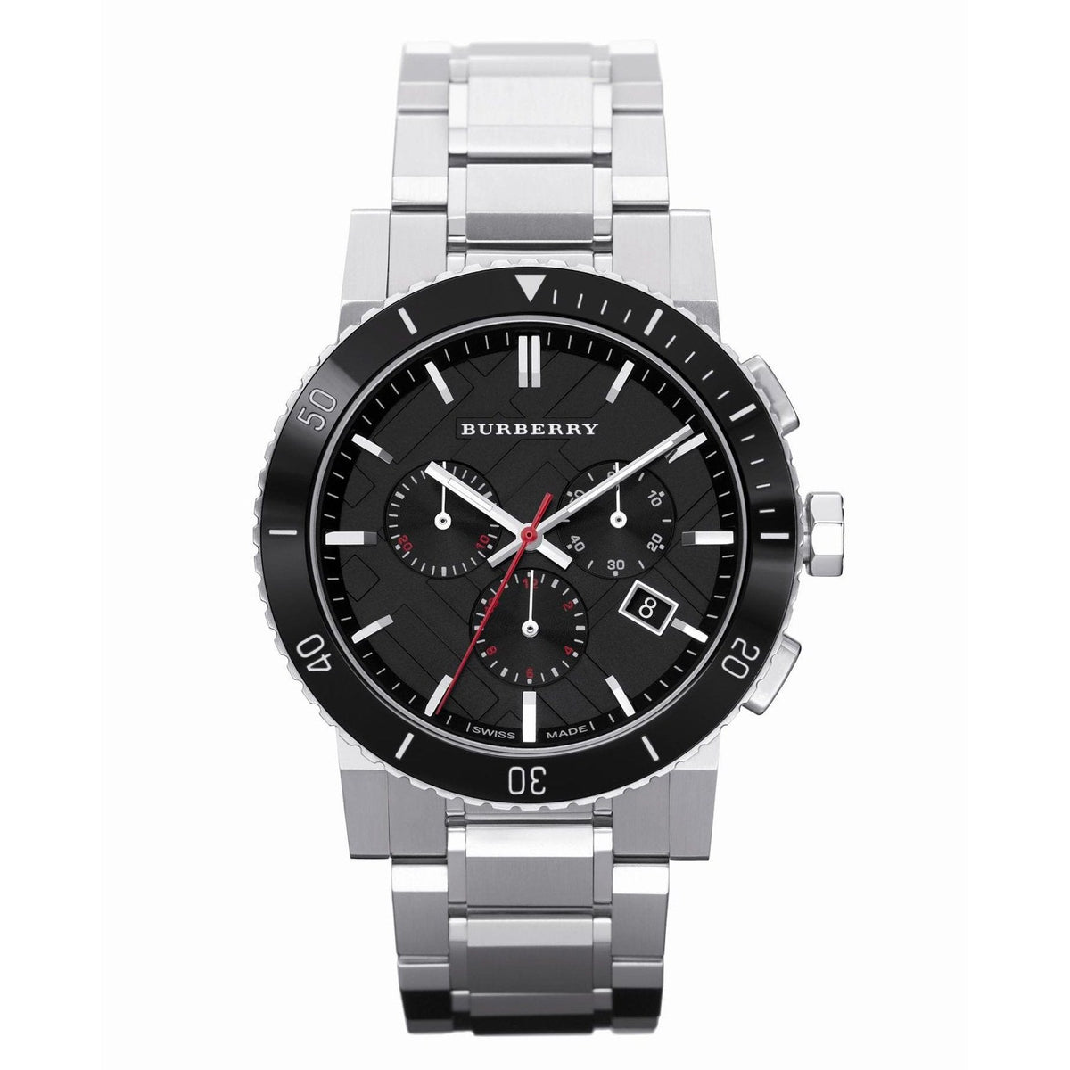 Burberry watch stainless steel best sale