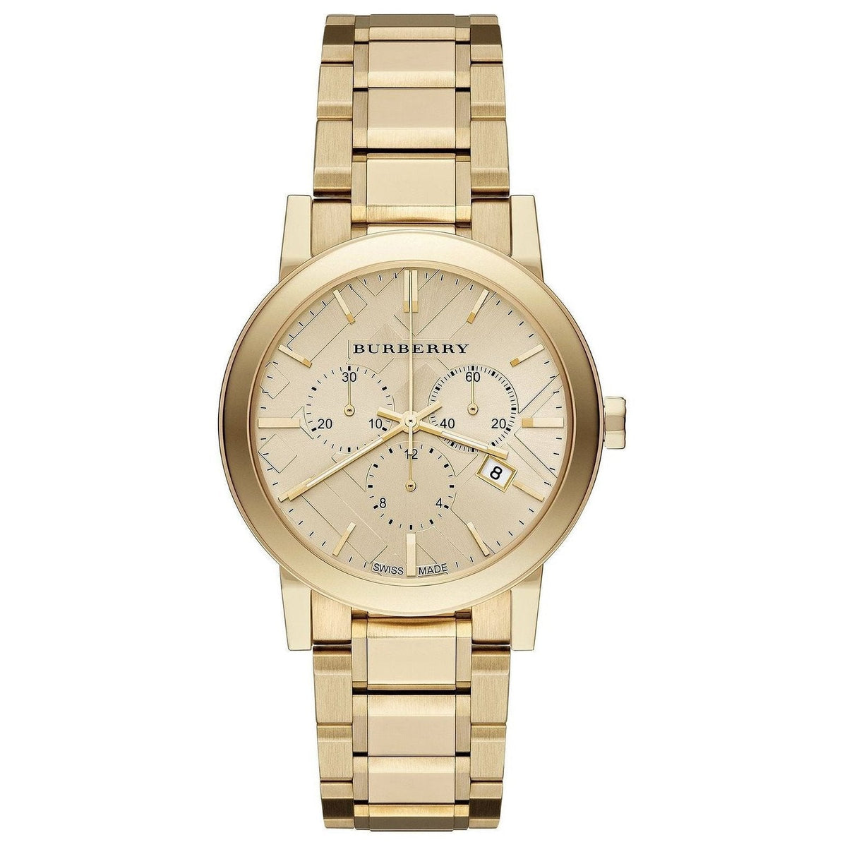 Burberry BU9753 Ladies Gold Tone Chronograph Watch from WatchPilot