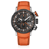 Edox Chronorally Automatic Men's Orange Watch 01129-TGNOCO-GNO