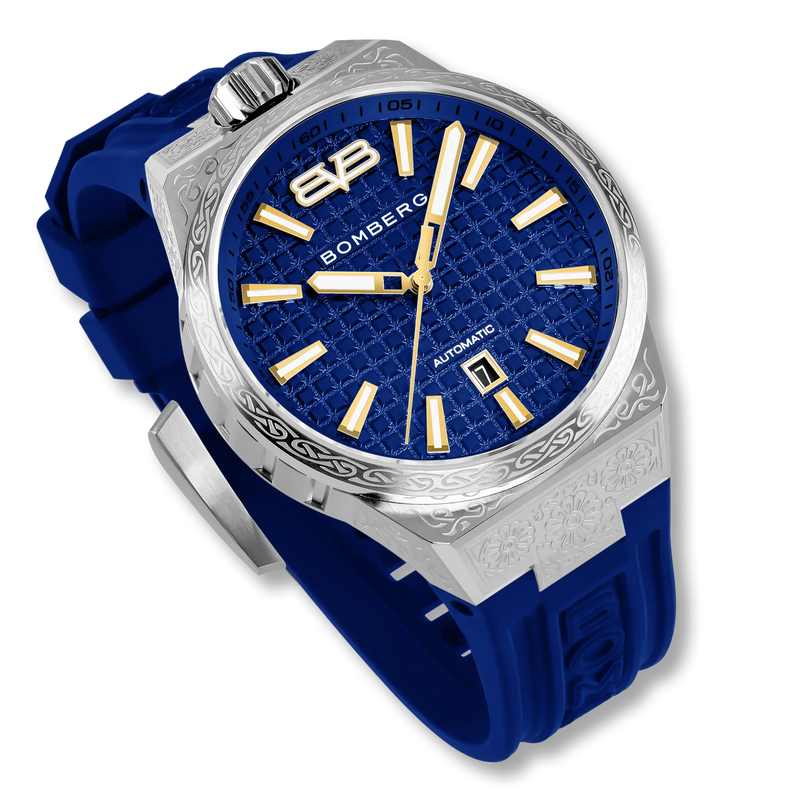 Bomberg Men's Majestic Blue Automatic Watch BF43ASS.12-7.12