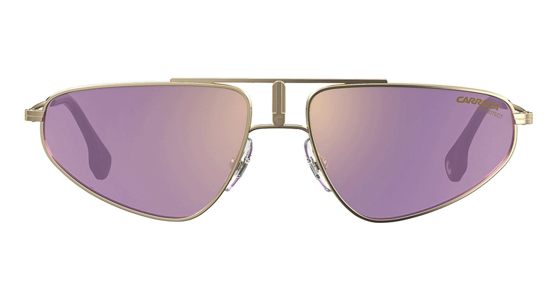 Carrera Unisex Sunglasses Angular Pilot Pink/Gold 1021/S S9E