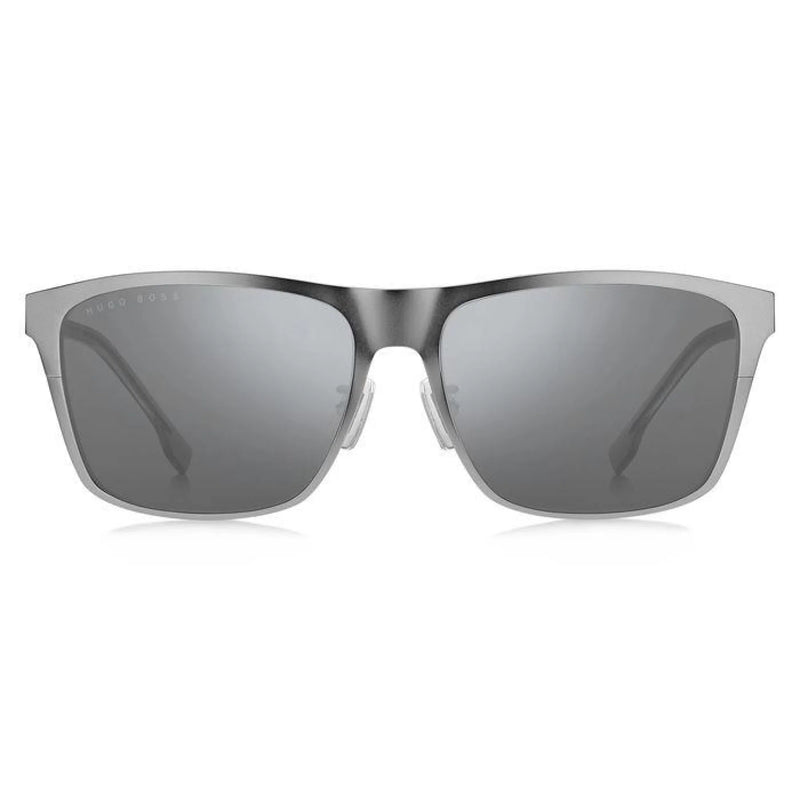 Boss by BOSS Men's Sunglasses Classic Square Silver/Grey 1410/F/S R81/T4