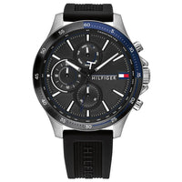 Tommy Hilfiger Men's Watch Chronograph Bank Black 1791724