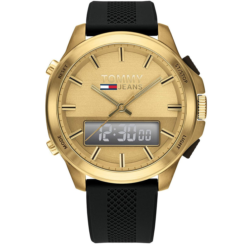 Tommy Hilfiger Men's Watch Analogue/Digital Yellow Gold 1791762