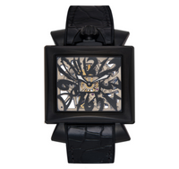 GaGà Milano Watch Napoleone Skeleton Black PVD