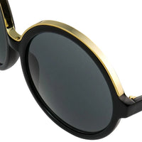 No. 21 Women's Sunglasses Round Black Gold N21S1C1SUN