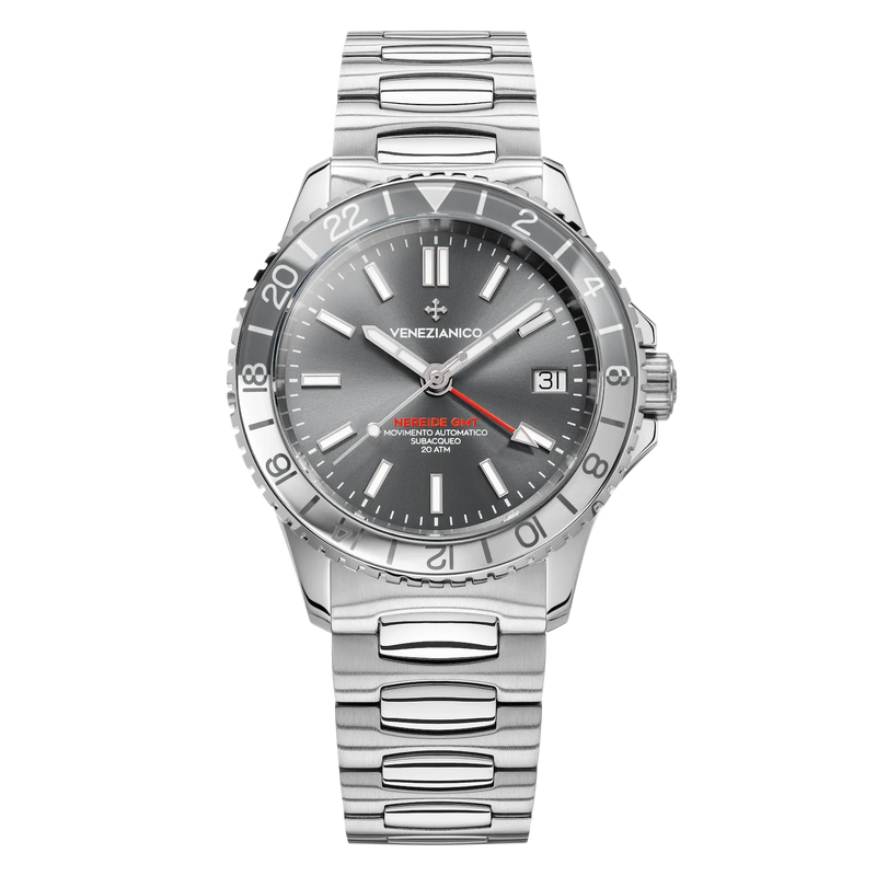 Venezianico Automatic Watch Nereide GMT Grey 3521501C