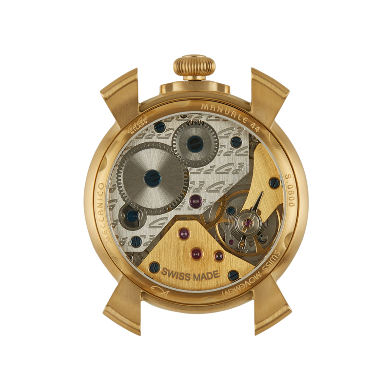 GaGà Milano Watch Manuale Forty-Four 44mm Yellow Gold