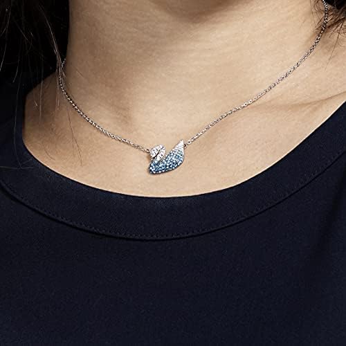 Swarovski Blue Iconic Swan Pendant 5512095