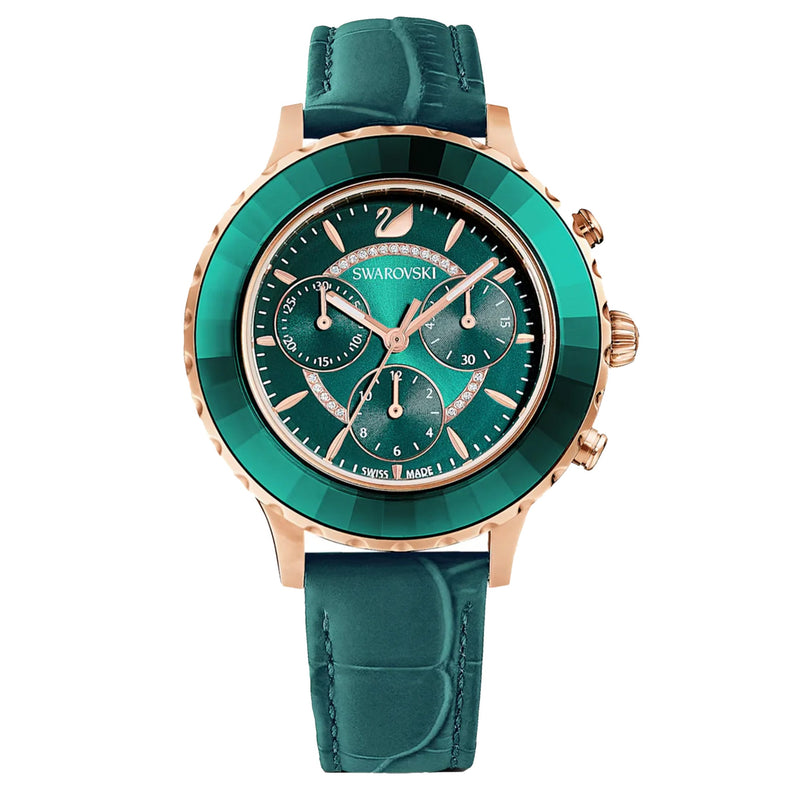 Swarovski Watch Octea Lux Chrono Green 5452498