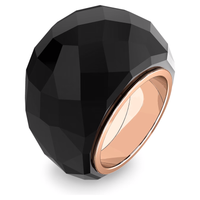 Swarovski Nirvana Ring Black Rose-Tone Finish