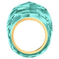 Swarovski Nirvana Ring Aqua Blue Gold-Tone Finish