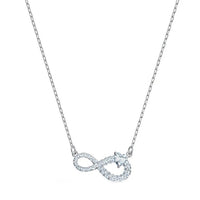 Swarovski Infinity Necklace White Rhodium Plated 5538102