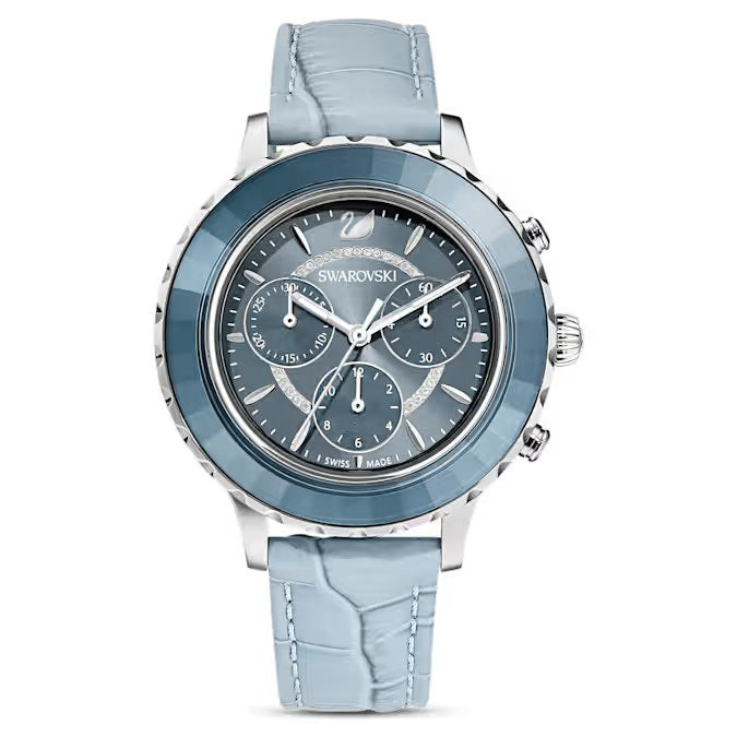 Swarovski Octea Lux Chronograph Ladies Blue Watch 5580600