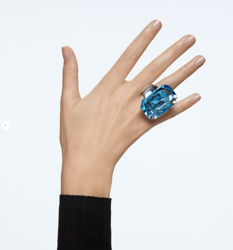 Swarovski Lucent Cocktail Ring Aqua 5607355