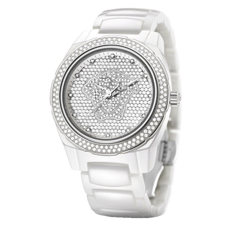 Versace Automatic DV One Ladies' White Diamond Watch 63ACS11D98FSC01