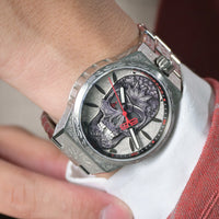 Bomberg Bolt-68 Neo Tattooed  Cancun Skull Limited Edition Silver Watch