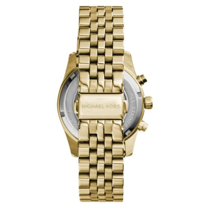 Michael Kors Unisex Watch Lexington Chronograph 38mm Yellow Gold MK555