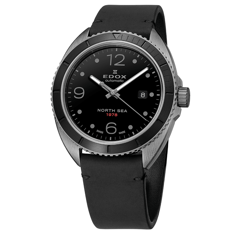 Edox Watch North Sea 1978 Special Edition Black PVD 80118-357NG-N1