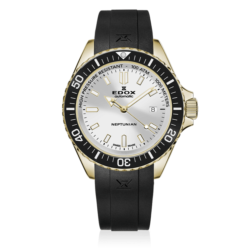 Edox Neptunian Automatic Men's Gold Watch 80120-37JCA-AID