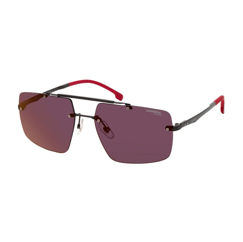 Carrera Men's Sunglasses Rimless Browline Red Mirror 8034/SE 003