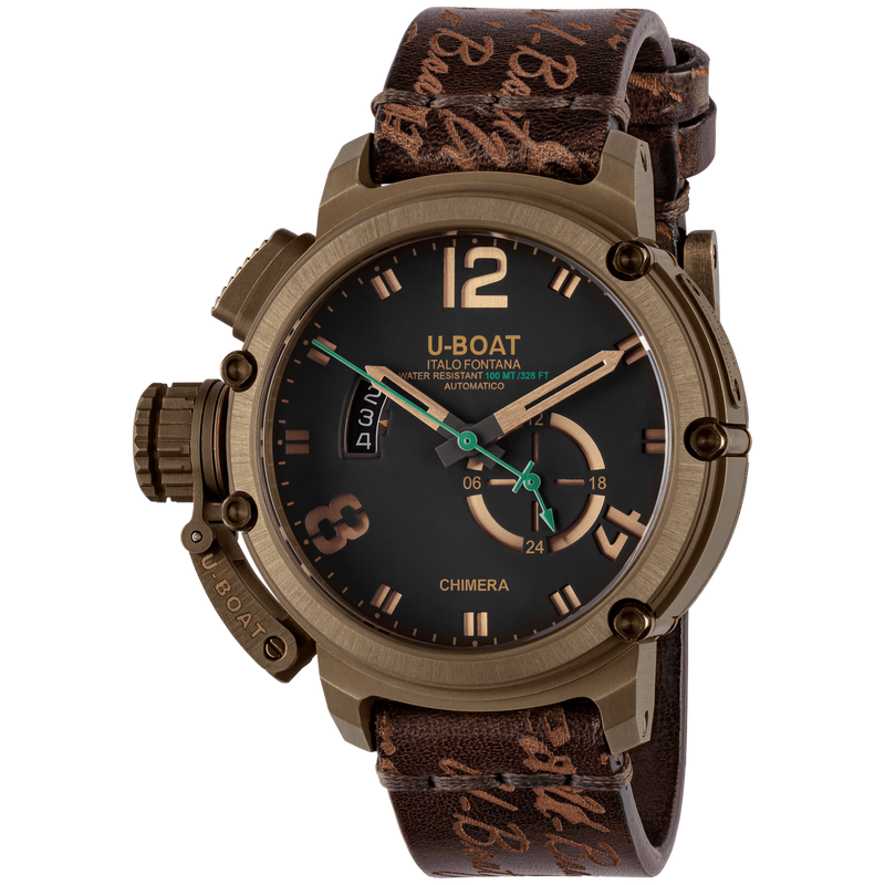 U-Boat Men's Watch Chimera 46mm Green Bronze 8527A