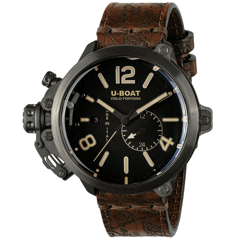 U-Boat Men's Watch Capsule Limited Edition 50mm Black Brown  8805