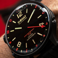 U-Boat Watch Doppiotempo 45 DLC Red Rehaut 8841/B