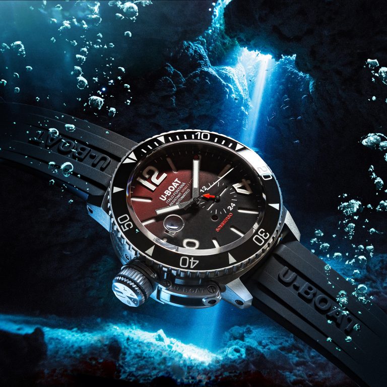 U-Boat Diver Watch Automatic Sommerso Ceramic Bordeaux 9521