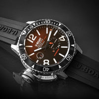 U-Boat Diver Watch Automatic Sommerso Ceramic Bordeaux 9521