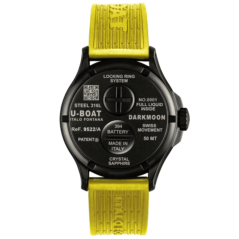 U-Boat Watch Darkmoon 44 Yellow Curve Black PVD 9522