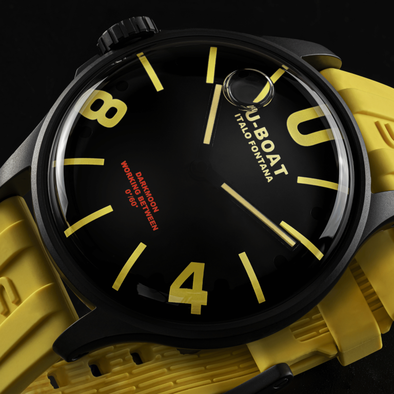 U-Boat Watch Darkmoon 44 Yellow Curve Black PVD 9522