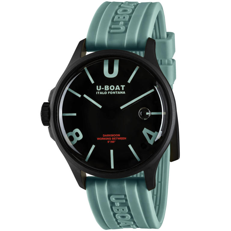 U-Boat Watch Darkmoon 44 Aquamarine Curve Black PVD 9526/A