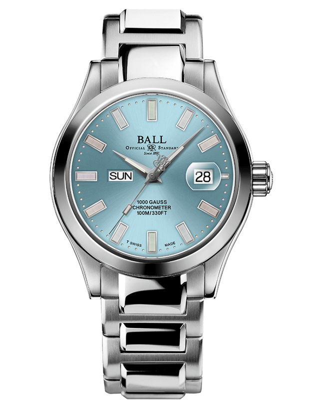 Ball Men's Watch Engineer III Marvelight Chronometer Ice Blue NM9036C-S1C-IBER
