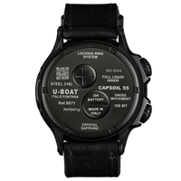 U-Boat Men's Watch Capsoil Doppiotempo 55mm DLC Black Rehaut 9671