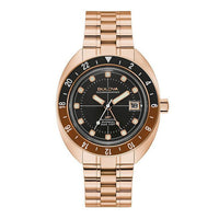 Bulova Oceanographer Automatic Men's Rose Gold Watch 97B215