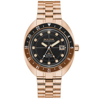 Bulova Oceanographer Automatic Men's Rose Gold Watch 97B215