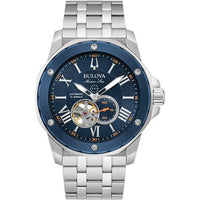 Bulova Marine Star Auto Men's Blue Watch 98A302