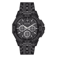 Bulova Crystal Men's Octava Black Watch 98C134