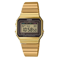 Casio Watch Digital Vintage Classic Flat Link A700WEG-9AEF