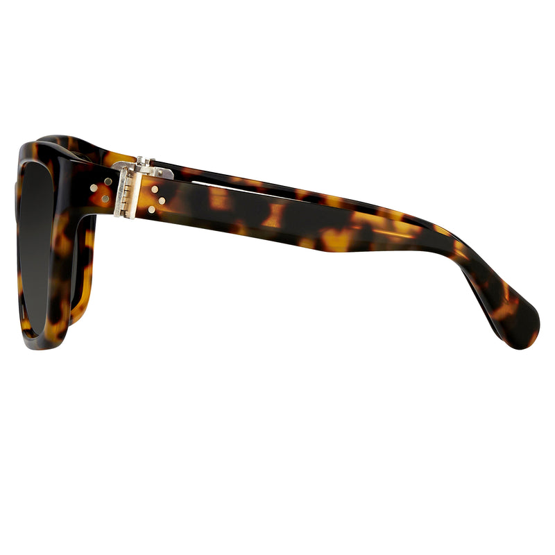 Ann Demeulemeester Sunglasses D-Frame Tortoise Shell Tone and Grey