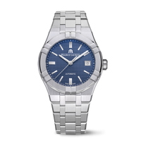 Maurice Lacroix Men's Silver Blue Aikon Automatic Watch AI6007-SS002-430-1