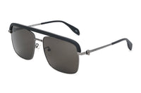 Alexander McQueen Men's Sunglasses Browline Grey/Black AM0258S-002 59