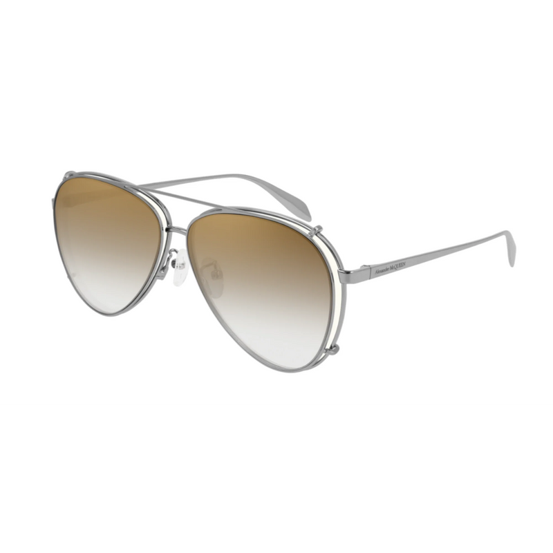 Alexander McQueen Unisex Sunglasses Pilot Bronze AM0263S-003 62