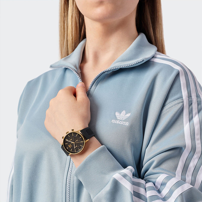 Adidas Originals Code One Chrono Unisex Black Watch AOSY23521