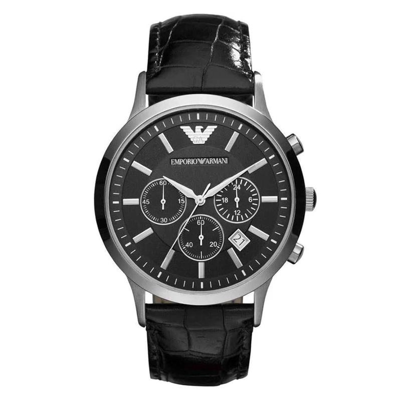 Emporio Armani Men's Renato Chronograph Watch Black AR2447