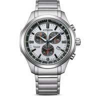 Citizen Eco-Drive Chronograph Silver Men's Watch AT2530-85A