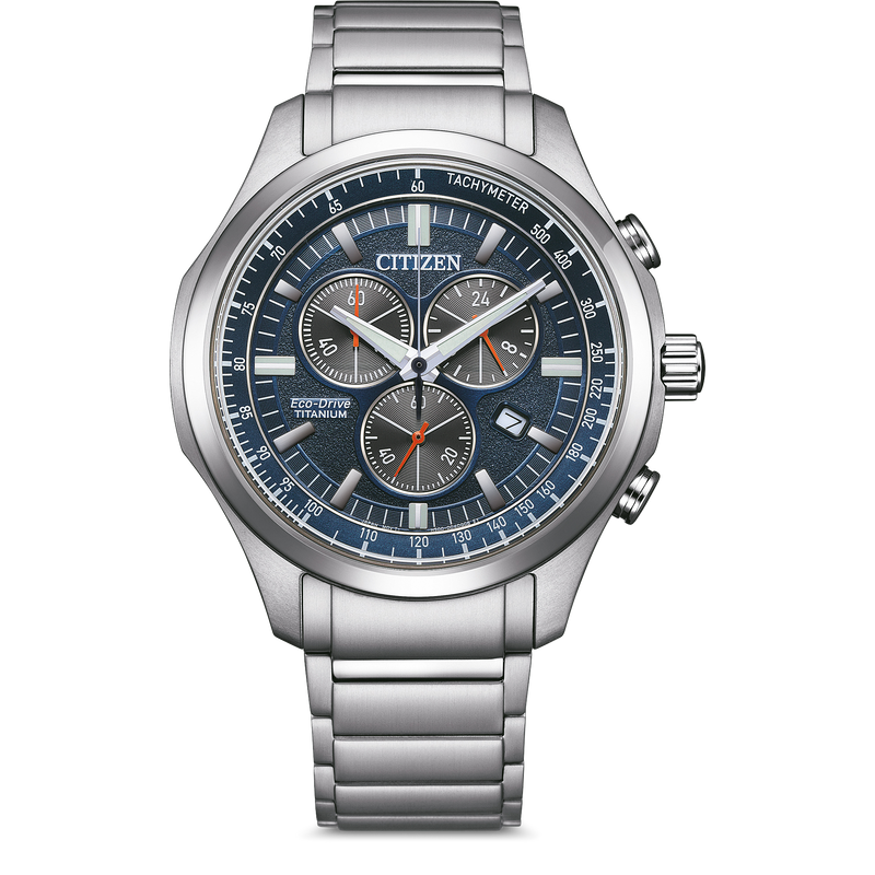 Citizen Eco-Drive Chronograph Blue Men's Watch AT2530-85L