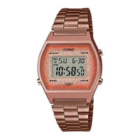 Casio Ladies Vintage Glitter Rose Gold Watch B640WCG-5DF